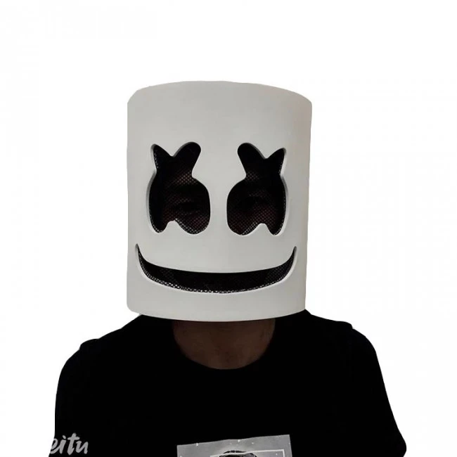 Marshmello Costume With Full Mask For Adult And Kids - Fortnite 5 Marshmello Costume With Full Mask For Adult And Kids - Fortnite - Image 5