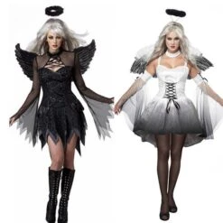 White And Dark Angel Costumes For Couples -Halloween Costume For Kids Cheap Store 3 14