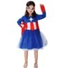 Captain America Costume For Girl