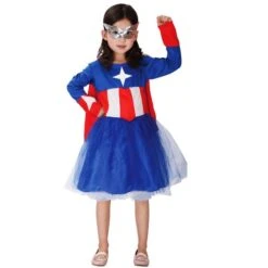 Captain America Costume For Girl