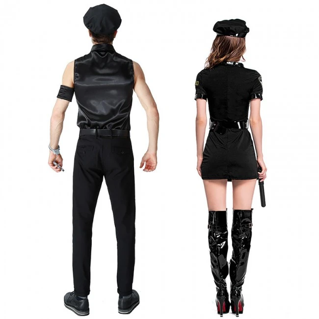 Halloween Police Cop Couples Costumes 4 Halloween Police Cop Couples Costumes - Image 4