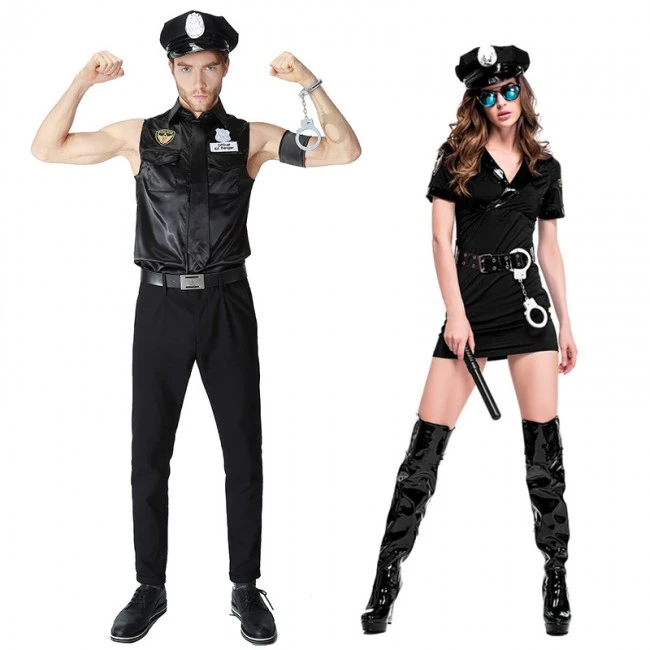Halloween Police Cop Couples Costumes 3 Halloween Police Cop Couples Costumes - Image 3