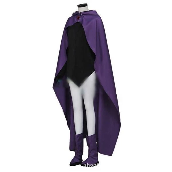 Teen Titans Raven Costume Cosplay For Kids And Adult 2 Teen Titans Raven Costume Cosplay For Kids And Adult - Image 2