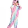 Unicorn Onesie Costume For Kids With Rainbow Star Pajamas