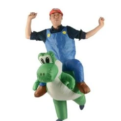 Mario Riding Yoshi Inflatable Costume 6 Mario Riding Yoshi Inflatable Costume -Halloween Costume For Kids Cheap Store 7757953318 280788695.400x400