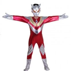 Ultraman Costume With Mask For Kids