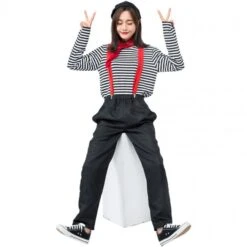 Halloween Mime Costume Outfit