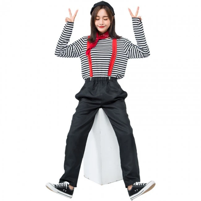 Halloween Mime Costume Outfit 1 Halloween Mime Costume Outfit