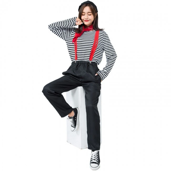 Halloween Mime Costume Outfit 2 Halloween Mime Costume Outfit - Image 2