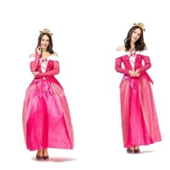Princess Peach Costume Dress For Woman