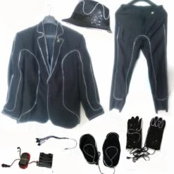 Led Light Up Stickman Costume Suit