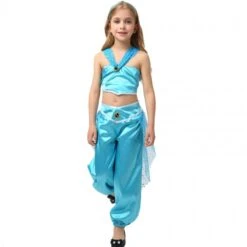 Arabian Princess Jasmine Costume Dress For Girl 5 Arabian Princess Jasmine Costume Dress For Girl -Halloween Costume For Kids Cheap Store arabian princess jasmine dress