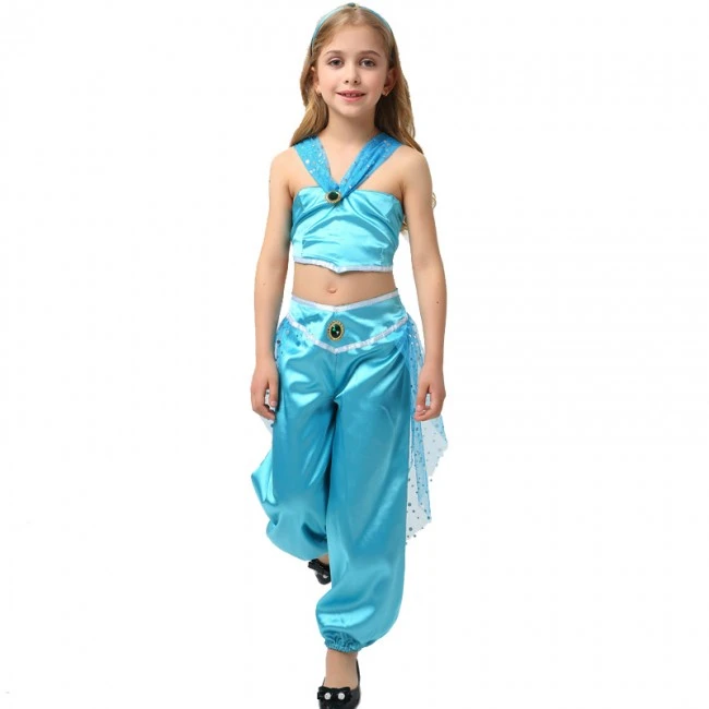 Arabian Princess Jasmine Costume Dress For Girl 3 Arabian Princess Jasmine Costume Dress For Girl - Image 3