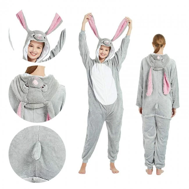 Easter Bunny Onesie Rabbit Costume Pajamas 1 Easter Bunny Onesie Rabbit Costume Pajamas
