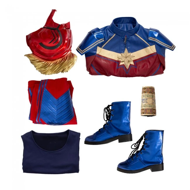 Captain Marvel Cosplay Suit -marvel 5 Captain Marvel Cosplay Suit -marvel - Image 5