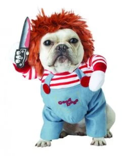 Funny Chucky Deadly Doll Halloween Dog Costume
