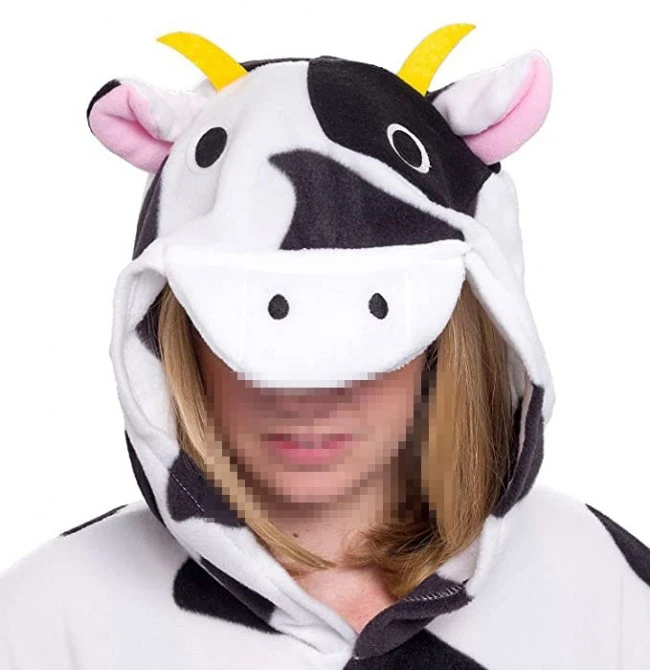 Cow Onesie Pajamas Costume 2 Cow Onesie Pajamas Costume - Image 2