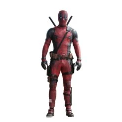 Deadpool Cosplay Costume Replica With Swords