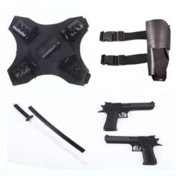 Deadpool Cosplay Costume Replica With Swords -Halloween Costume For Kids Cheap Store deadpool costume accessories