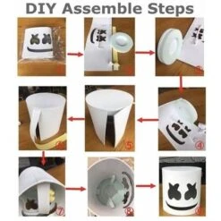 Marshmello Costume With Full Mask For Adult And Kids - Fortnite