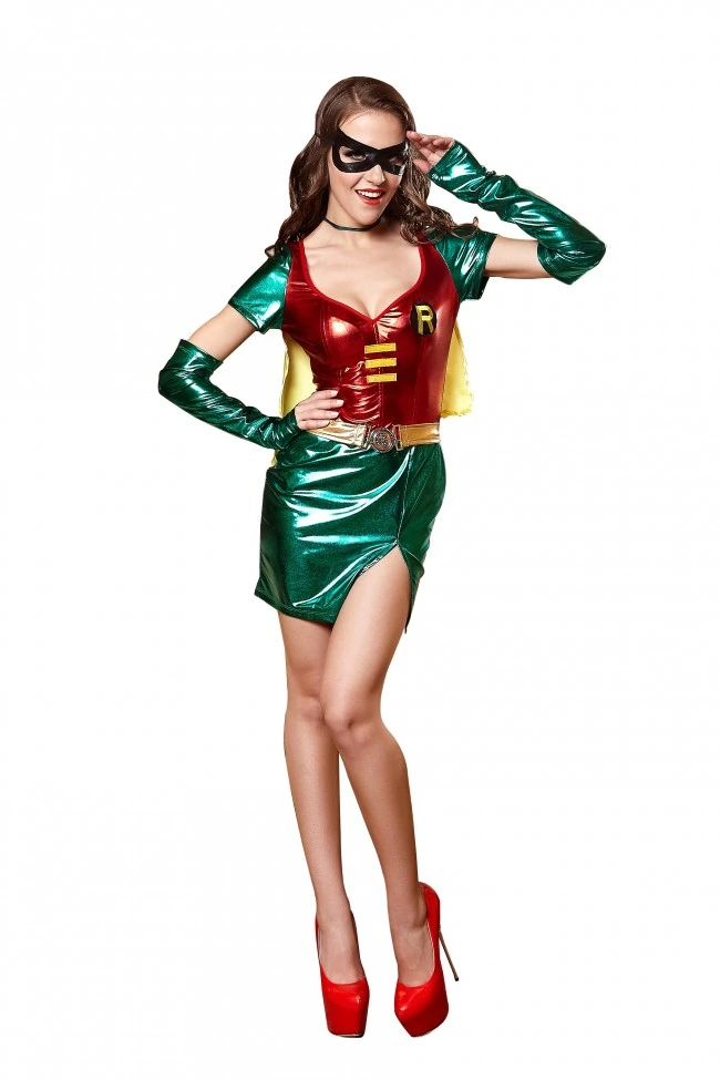 Halloween Superhero Female Robin Costume 4 Halloween Superhero Female Robin Costume - Image 4