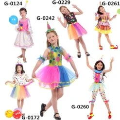 Clowns Costumes Halloween With Hat