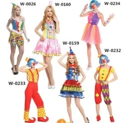 Clowns Costumes Halloween With Hat 11 Clowns Costumes Halloween With Hat -Halloween Costume For Kids Cheap Store fancy children and adult clown costume halloween 4