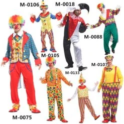 Clowns Costumes Halloween With Hat 9 Clowns Costumes Halloween With Hat -Halloween Costume For Kids Cheap Store fancy children and adult clown costume halloween 5