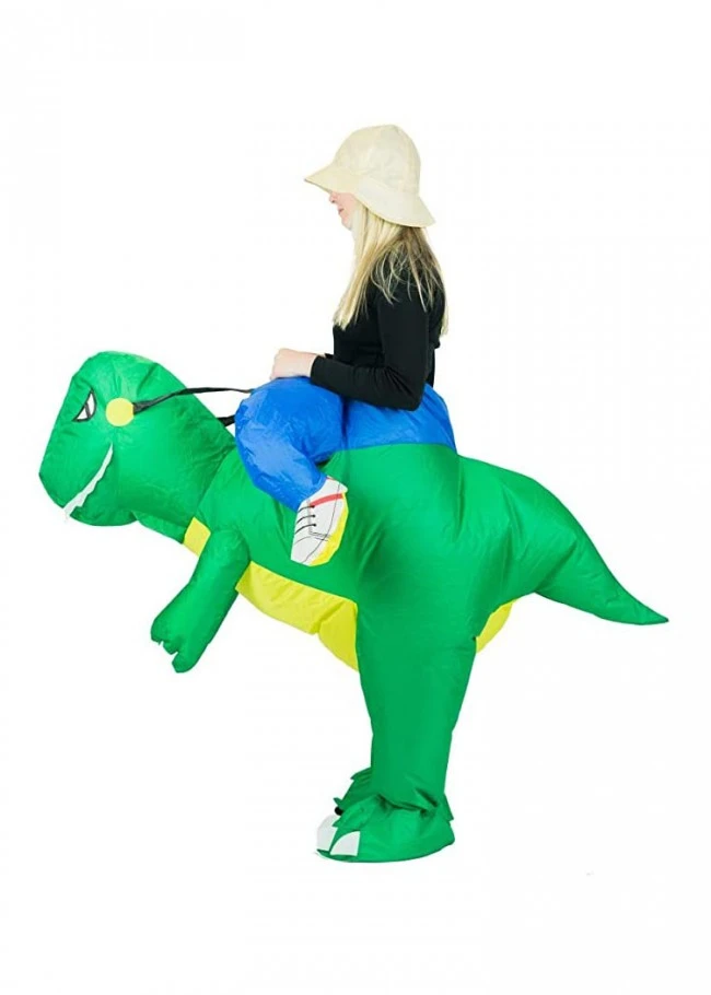 Halloween Riding Dino Inflatable Costume 1 Halloween Riding Dino Inflatable Costume