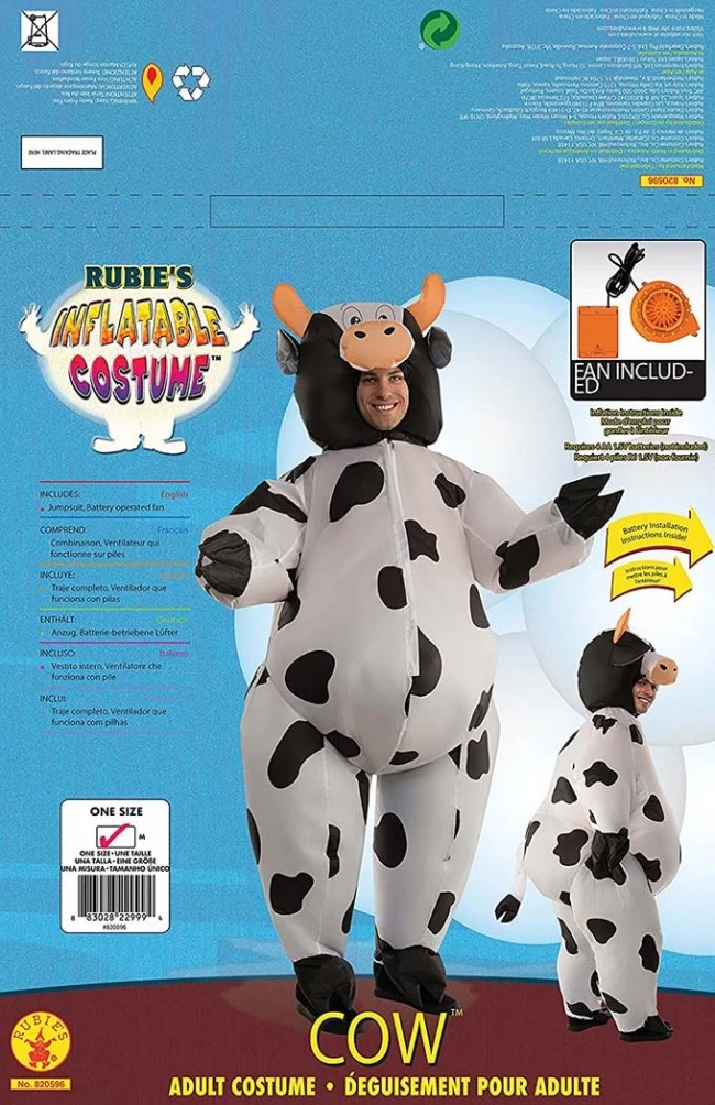 Halloween Cow Inflatable Costume 1 Halloween Cow Inflatable Costume