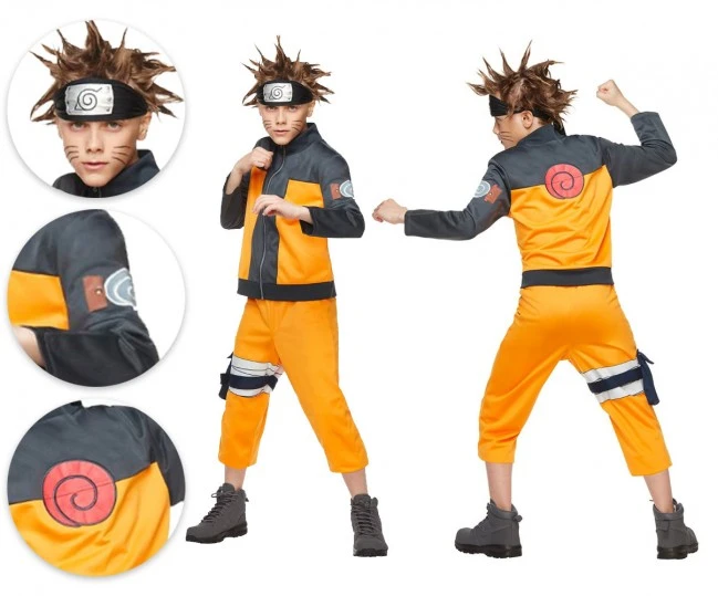 Uzumaki Cosplay Costume For Kids And Adult - Naruto 2 Uzumaki Cosplay Costume For Kids And Adult - Naruto - Image 2