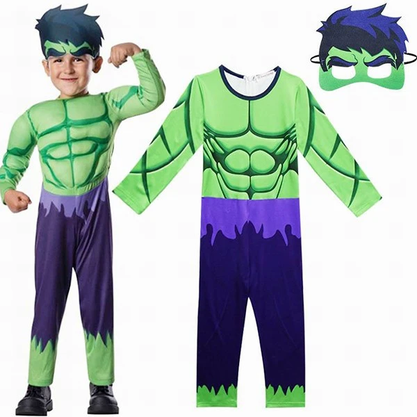 Hulk Costume Cosplay For Kids 3 Hulk Costume Cosplay For Kids - Image 3