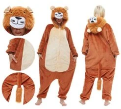 Lion Onesie Pajamas Costume -Halloween Costume For Kids Cheap Store lion onesie pajamas costume 0