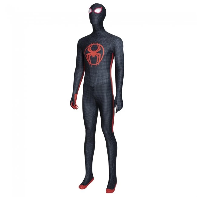 Miles Morales Black Spiderman Costume Suit - Spider Verse 1 Miles Morales Black Spiderman Costume Suit - Spider Verse