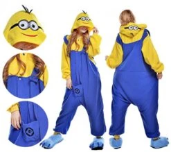 Minion Onesie Pajamas -Halloween Costume For Kids Cheap Store minion onesie pajamas 0