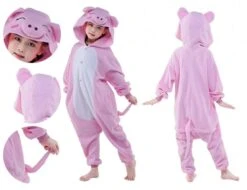 Pig Onesie Pajamas Costume -Halloween Costume For Kids Cheap Store pig onesie 0