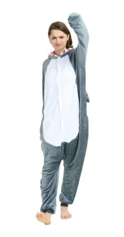 Shark Onesie Pajamas Costume -Halloween Costume For Kids Cheap Store shark onesie pajamas costume 2