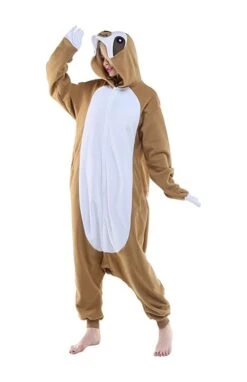 Sloth Onesie Pajamas Costume -Halloween Costume For Kids Cheap Store sloth onesie