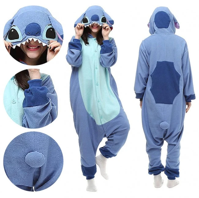 Stitch Onesie Pajamas Costume 5 Stitch Onesie Pajamas Costume - Image 5