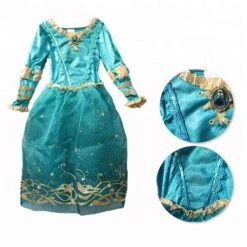Disney Princess Brave Merida Royal Dress -Halloween Costume For Kids Cheap Store sweet cosplay brave merida princess dress halloween 3