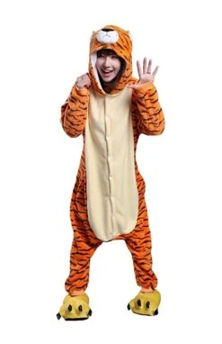 Tiger Onesie Pajamas Costume 7 Tiger Onesie Pajamas Costume -Halloween Costume For Kids Cheap Store tiger onesie 2