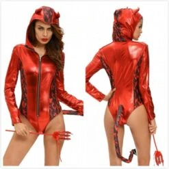 Devil Costume For Woman With Horns For Halloween -Halloween Costume For Kids Cheap Store wlc89015 3